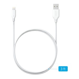 کابل تبدیل USB به Lightning انکر طول 0.9 متر